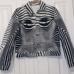 Jean Paul Gaultier Body Morphing Printed Denim Jacket